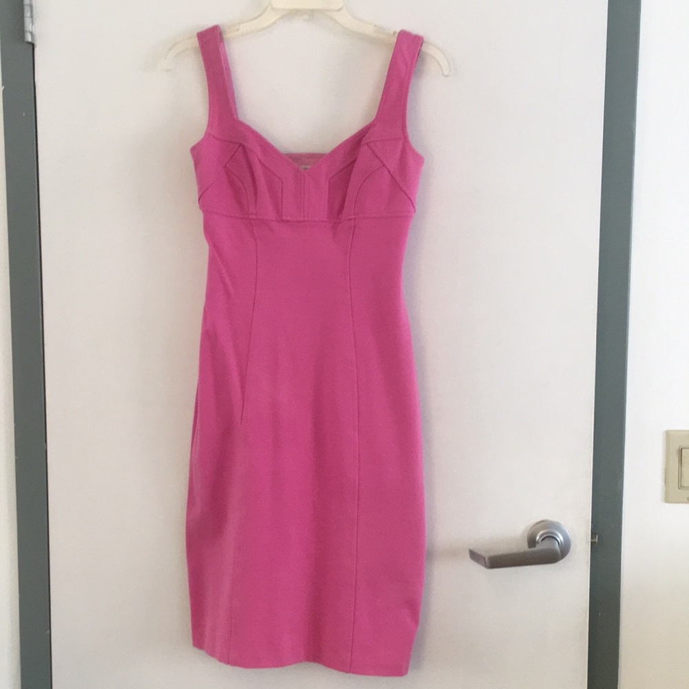 Diane von Furstenberg pink dress Sz4 Grt condition